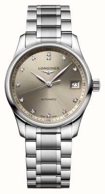 LONGINES Master Collection 34 mm Automatik mit Diamantbesatz L23574076
