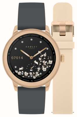 Radley Armbandset für Damen der Serie 07 mit Aktivitäts-Tracker in Grau und Creme RYS07-2072-SET