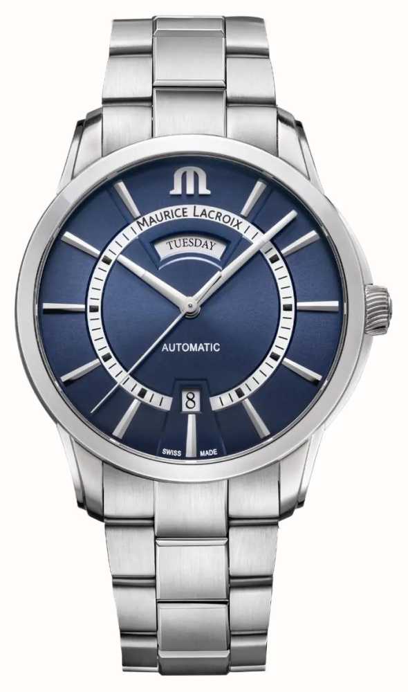 Maurice Lacroix Pontos Day Date blaues Zifferblatt