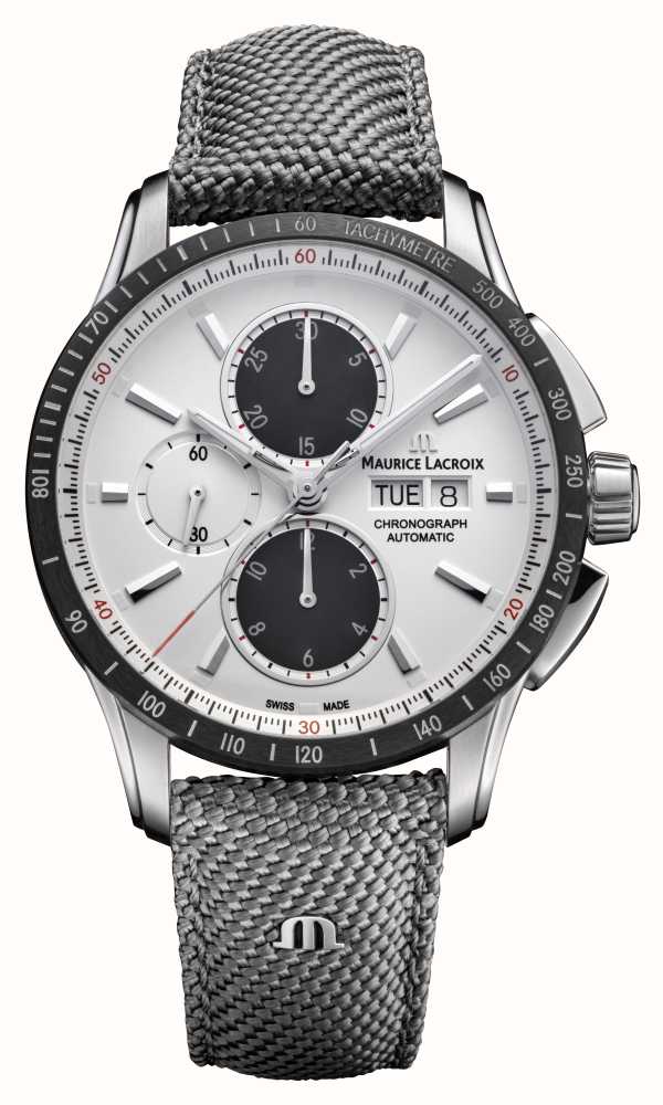 Maurice Lacroix Pontos-Chronograph (43 First / DEU Weißes Graues Mm), PT6038-SSL24-130-2 Class Zifferblatt Watches™ 