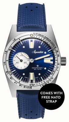 Aquastar Deepstar II (20 atm) Blue Ray / Tropenarmband + kostenloses blaues Nato-Armband DS2-TRO BR