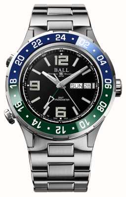 Ball Watch Company Roadmaster marine gmt blau/grüne Lünette schwarzes Zifferblatt DG3030B-S9CJ-BK