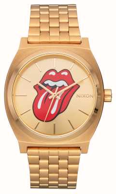 Nixon Goldfarbene Rolling-Stones-Zeitmesseruhr A1356-509-00