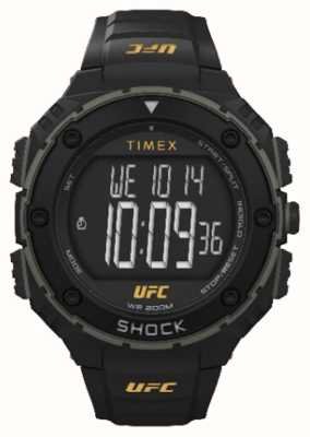 Timex x UFC Stoßdämpfer in Übergröße, digital / schwarzer Gummi TW4B27200