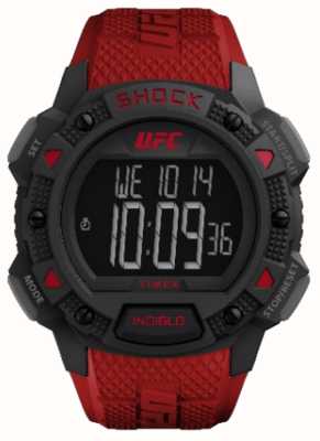 Timex x UFC Core Shock Digital / roter Gummi TW4B27600