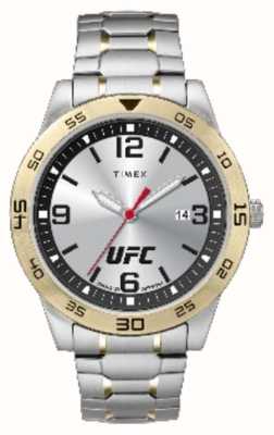 Timex x UFC Legendäres silbernes Zifferblatt / Edelstahl TW2V56500