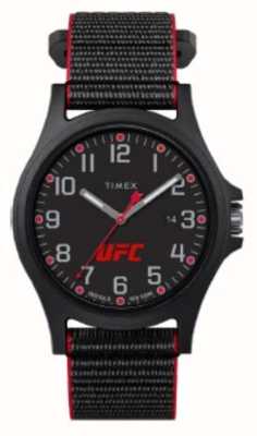 Timex x UFC Schwarzes Apex-Zifferblatt / schwarzer Stoff TW2V55000