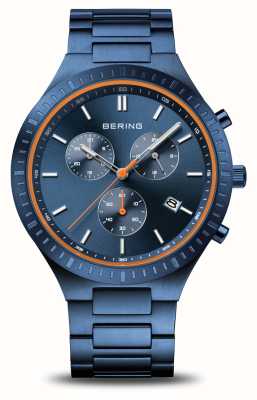 Bering Titanchrono | blaues Zifferblatt | blaues Titanarmband 11743-797