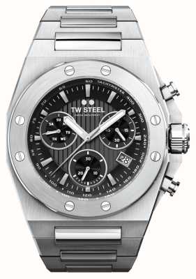 TW Steel Herren ceo tech | schwarzes Zifferblatt | Edelstahlarmband CE4080