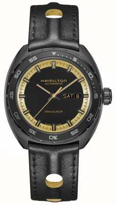 Hamilton American Classic Pan Europe Tag/Datum Automatik Schwarz & Gold Kapsel H35425730