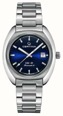 Certina DS-2 | automatisch | blaues Zifferblatt | Edelstahlarmband C0244071104101