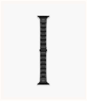 Fossil Apple Watch Armband (38/40/41mm) schwarze Keramik S380013