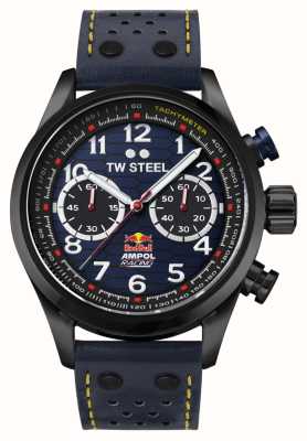 TW Steel Red Bull Ampol-Rennen | blaues Chronographenzifferblatt | blaues Lederband VS94