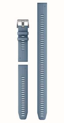 Garmin Nur Quickfit® 22 Uhrenarmband - hurrikanblaues Silikon (3-teiliges Taucherset) 010-13113-01