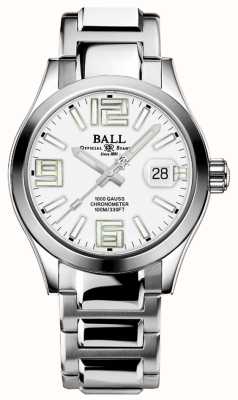 Ball Watch Company Legende des Ingenieurs III | 40mm | weißes Zifferblatt | Edelstahlarmband | Regenbogen NM9016C-S7C-WHR