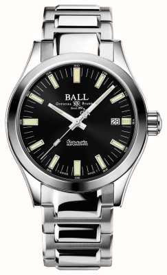 Ball Watch Company Ball Engineer M Marvellight (40 mm) Herrenarmband aus Edelstahl mit schwarzem Zifferblatt NM9032C-S1CJ-BK