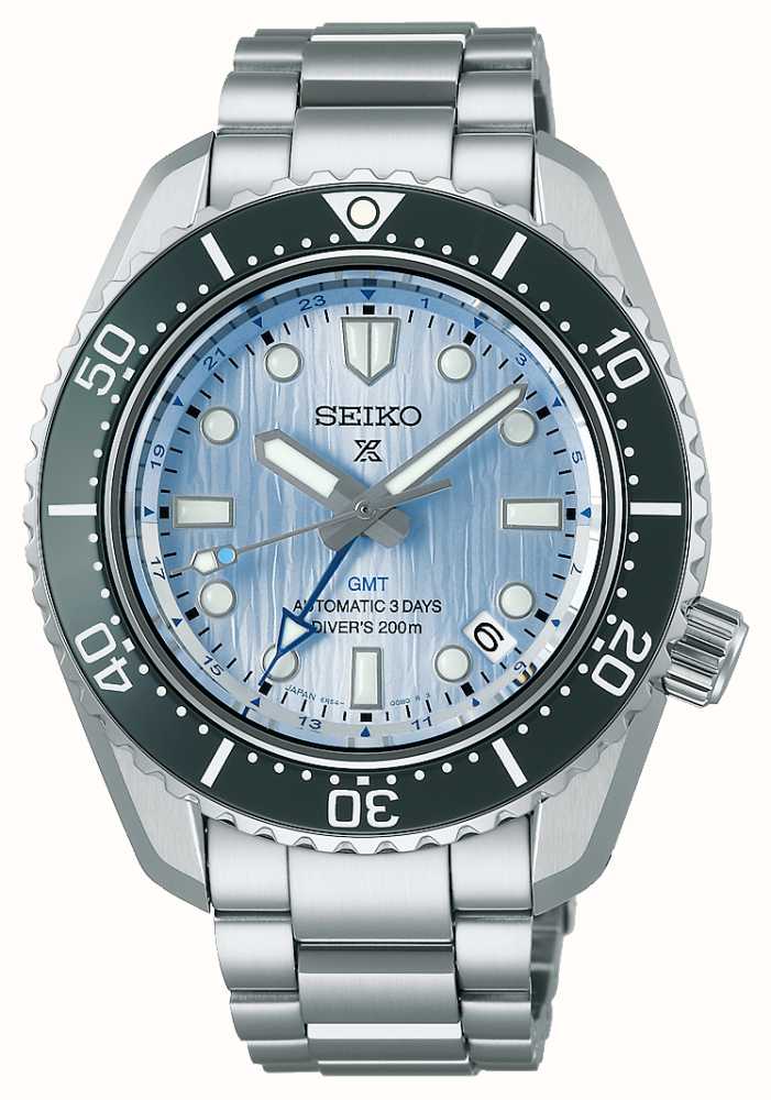 Seiko Prospex Glacier Blue Automatik Traveller GMT