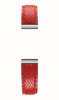 Herbelin Antarès austauschbares Uhrenarmband – Viper-strukturiertes rotes Leder / Edelstahl – nur Armband BRAC17048A115