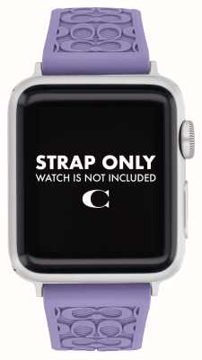 Coach Apple Watch Armband (38/40/41 mm), lila Silikonarmband 14700195
