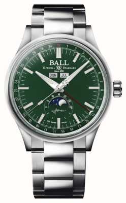 Ball Watch Company Engineer ii Mondkalender | 40mm | limitierte Auflage | grünes Zifferblatt | Edelstahlarmband NM3016C-S1J-GR
