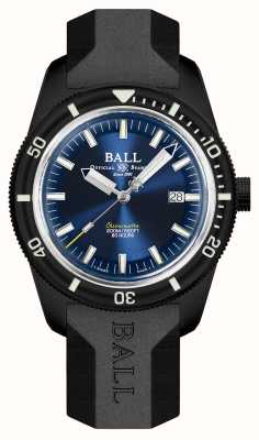 Ball Watch Company Engineer ii Skindiver Heritage Chronometer Limited Edition (42 mm) blaues Zifferblatt / schwarzer Kautschuk (Regenbogen) DD3208B-P2C-BER