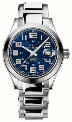 Ball Watch Company Ingenieur m Pionier | 40mm | limitierte Auflage | blaues Zifferblatt | Edelstahlarmband | Regenbogenröhren NM9032C-S2C-BE2
