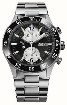 Ball Watch Company Roadmaster Rettungschronograph | 41mm | limitierte Auflage| schwarzes Zifferblatt | Edelstahlarmband DC3030C-S-BKWH
