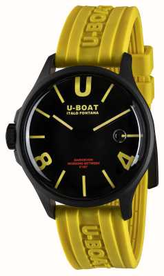 U-Boat Darkmoon (44mm) PVD schwarz gelbe Kurve / gelbes Silikon 9522