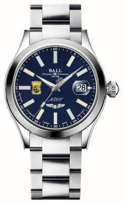 Ball Watch Company Engineer Master II Doolittle Raiders (40 mm) blaues Zifferblatt Regenbogenmarkierungen / Edelstahlarmband NM3000C-S1-BER