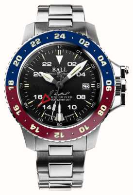 Ball Watch Company Ingenieur-Kohlenwasserstoff-Aerogmt-Schlittenfahrer (40 mm) Edelstahlarmband DG2118C-S18C-BK