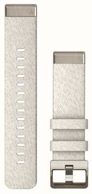 Garmin Quickfit® 20-Armband, nur cremefarbenes, meliertes Nylon mit weichgoldenen Beschlägen 010-13279-08