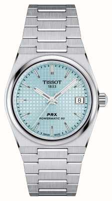 Tissot Prx Powermatic 80 (35 mm) eisblaues Zifferblatt / Edelstahl T1372071135100