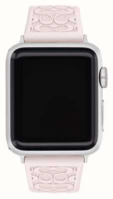 Coach Apple Watch Armband (38mm/40mm/41mm) rosa Silikon 14700212