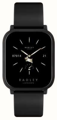 Radley Smarter Aktivitäts-Tracker der Serie 10 (36 mm), schwarzes Silikonarmband RYS10-2151