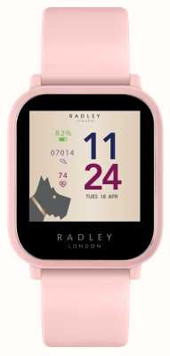 Radley Rosafarbenes Silikonarmband des intelligenten Aktivitäts-Trackers der Serie 10 (36 mm). RYS10-2155
