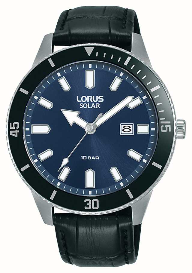 Sports 100m - First Blaues Solar DEU / Schwarzes (43 Class Lorus Mm), Watches™ RX317AX9 Sonnenschliff-Zifferblatt