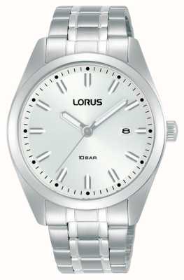 Lorus Sport Solar 100 M (42,5 Mm), Weißes Sonnenschliff-Zifferblatt /  Edelstahl RX355AX9 - First Class Watches™ DEU