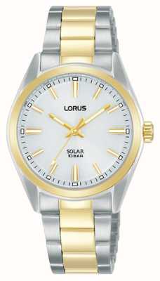 Lorus Sports Solar 100 M (43 Mm), Graues Sonnenschliff-Zifferblatt /  Zweifarbiger RX327AX9 - First Class Watches™ DEU