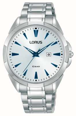 Lorus Sport-Solaruhr 100 M (31 Mm), Weißes Sonnenschliff-Zifferblatt /  Schwarzes RY518AX9 - First Class Watches™ DEU