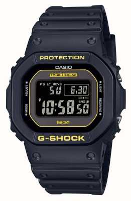 Casio G-Shock „Caution Yellow“ robustes Solar-Multiband 6 aus schwarzem Silikon GW-B5600CY-1ER