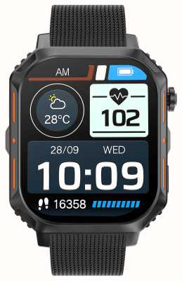STORM S-max Smartwatch (43 mm) schwarzes Edelstahl-Mesh-Armband 47534/BK