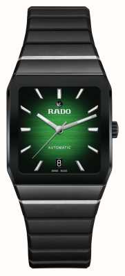 RADO Anatom Automatik (32,5 mm) grünes Zifferblatt mit Farbverlauf / schwarzes Kautschukarmband R10202319