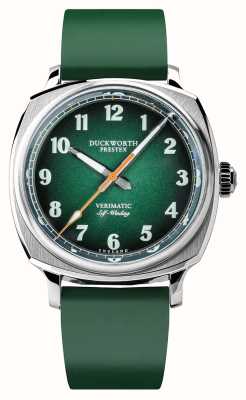 Duckworth Prestex Verimatic (39 mm) grünes Fumé-Zifferblatt / grüner Gummi D891-04-ER