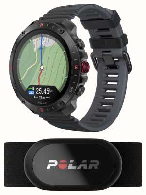 Polar Grit x2 pro premium gps smart sportuhr schwarz mit h10 sensor (s-l) 900110286