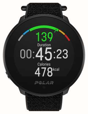 Polar Unite Fitness-Tracker, schwarzes Nylon-Klettband 900106604