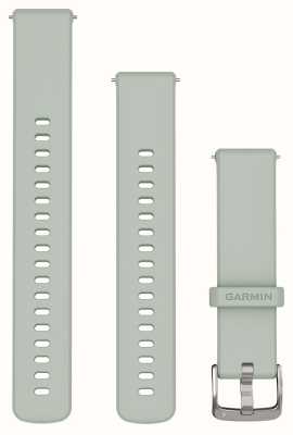 Garmin Schnellverschlussbänder (18 mm), salbeigraue Silikon-Silber-Hardware 010-13256-01