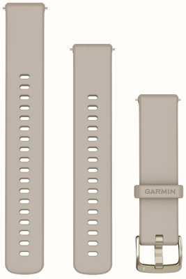 Garmin Schnellverschlussbänder (18 mm), französisch-graue Silikon-Softgold-Hardware 010-13256-02