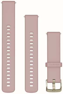 Garmin Schnellverschlussbänder (18 mm), staubroséfarbene Silikon-Softgold-Hardware 010-13256-03