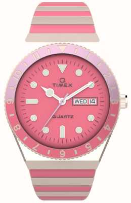 Q Timex (36 mm) rosa Zifferblatt / rosa dehnbares Armband TW2W41000