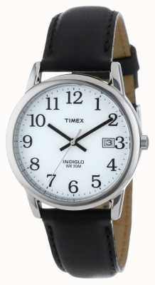 Timex Weiße, schwarze Easy-Reader-Uhr für Herren T2H281